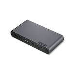 Lenovo USB-C Universal Business Dock USB-C Stație de andocare cu HDMI/DisplayPort 4K și conexiune 2 monitoare Negru