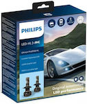 Philips Lampen Auto Ultinon Pro9100 H4 LED 5800K Kaltes Weiß 12-24V 2Stück