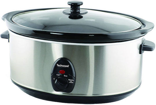 Techwood Slow Cooker 280W με Χωρητικότητα 4.5lt Ασημί