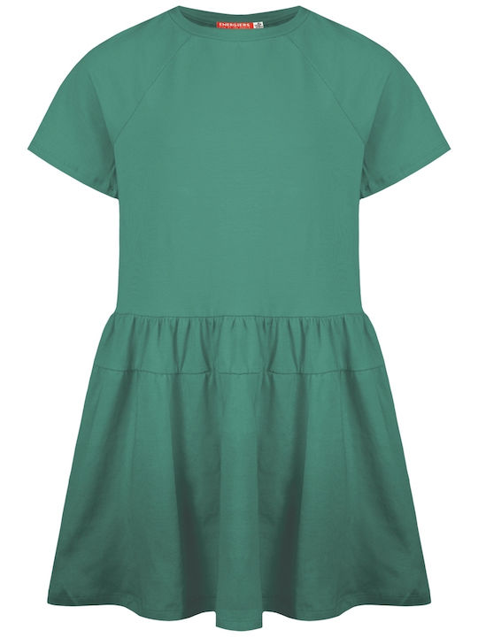 Energiers Παιδικό Φόρεμα Κοντομάνικο Πράσινο