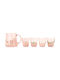 Hoff Splash Glass Jug with Glasses 5pcs