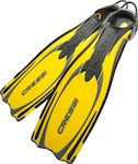 CressiSub Reaction EBS Indepedent Scuba Diving Fins Long Yellow