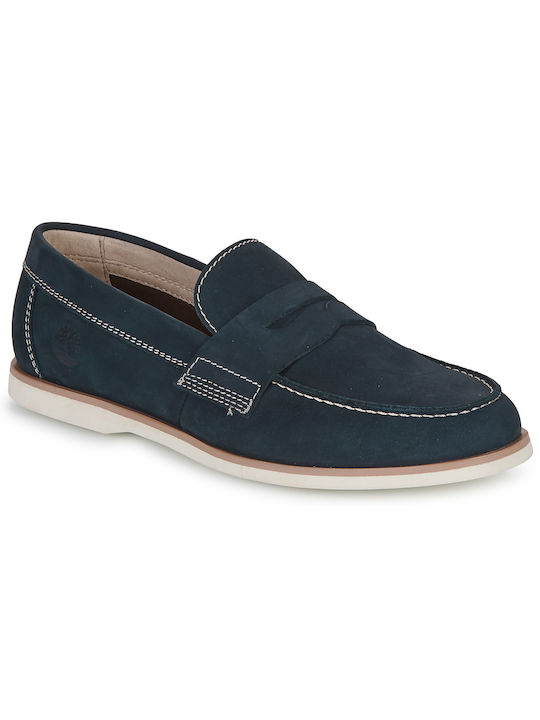Timberland Suede Ανδρικά Boat Shoes σε Μπλε Χρώμα