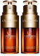 Clarins Двойна Хидрична И Липидна Система 2 x Противостареещ Серум За Лице За Блясък 2x30мл
