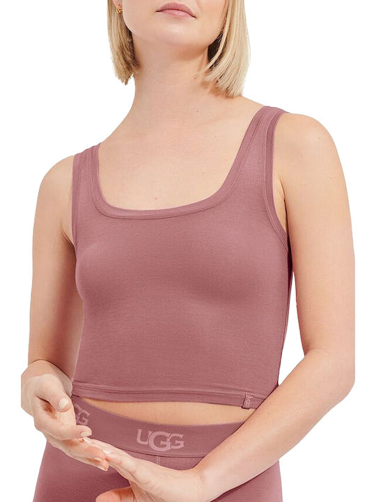 UGG Adrianne Γυναικείο Crop Top Αμάνικο Ροζ