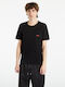 Men's Undershirts Short-sleeved in Black Color 3Pack