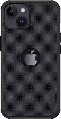 Nillkin Super Frosted Shield Pro Logo Hole Umschlag Rückseite Kunststoff Schwarz (iPhone 14)