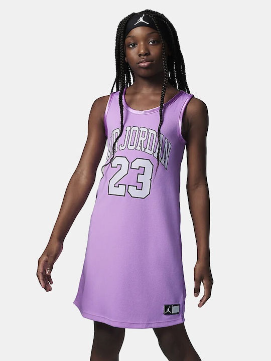 Nike HBR Jordan Παιδικό Φόρεμα Αμάνικο Μωβ