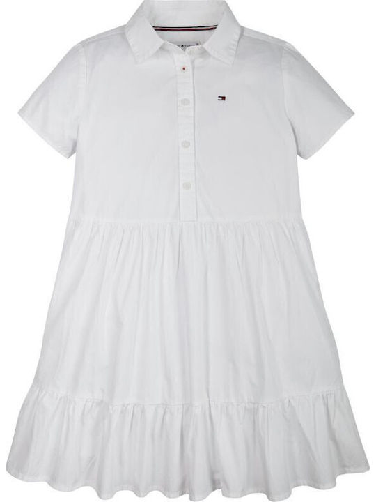 Children's Dress Short Sleeve White