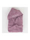 Borea Kids Hooded Bathrobe Purple