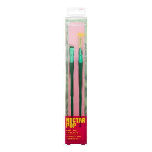Real Techniques Make-up Bürste aus Synthetischer Borste Nectar Pop Fine Line & Fill Duo