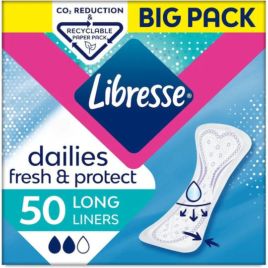 Libresse Dailies Fresh & Protect Long Σερβιετάκια 50τμχ