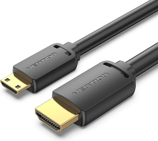 Vention HDMI 2.0 Premium High Speed 4K 60Hz HDR Cable Mini HDMI Male - HDMI Male 3m Black