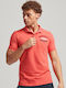 Superdry Men's Short Sleeve Blouse Polo Coral