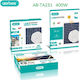 Aerbes Aerbes Wall Mounted Solar Light 400W Cold White 6500K with Remote Control IP54 45cmx35cmcm