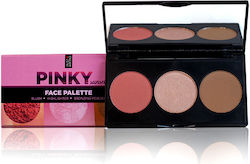 Dust+Cream Pinky Sunset Makeup Palette for the Face