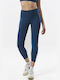 011317 Women's Cropped Training Legging High Waisted Blue