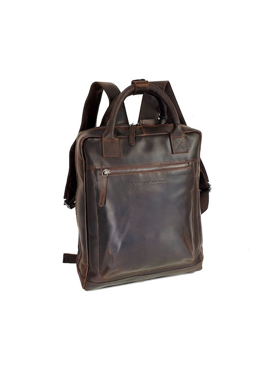 The Chesterfield Brand Men's Leather Backpack Brown 17.5lt