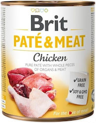 Brit Paté & Meat Umedă pentru Câini Câine cu Pui fără Cereale în Conservă 1 x 800gr.