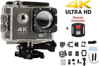 03018ACM00CL Action Camera 4K Ultra HD Υποβρύχια με WiFi Μαύρη με Οθόνη 2"