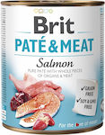Brit Paté & Meat Canned Grain Free Wet Dog Food with Salmon 1 x 800gr
