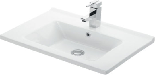 Martin Etna 65 Eingelassenes Waschbecken Porzellan 65x45cm Porcelain