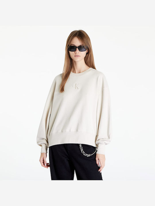 Calvin Klein Women's Sweatshirt Beige