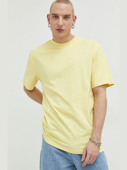 Karl Kani Ανδρικό T-shirt Κίτρινο με Λογότυπο