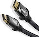 Vention HDMI 2.0 Braided Cable HDMI male - HDMI male 3m Black