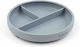 Baboo Baby Food Plate made of Silicone Gray