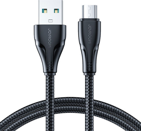 Joyroom S-UM018A11 Braided USB 2.0 to micro USB Cable Μαύρο 2m