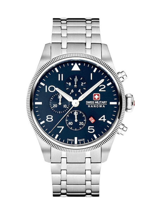 Swiss Military Hanowa Herrenuhr 43mm Chronograp...