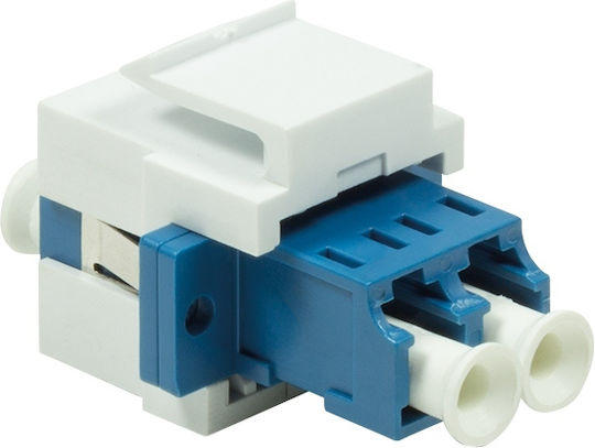 LogiLink NK0030 Keystone Module Insert LC MM Duplex NK0030 Adaptor de fibră optică White/Blue