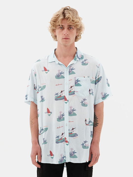 Emerson Short-sleeved Shirt Light Blue