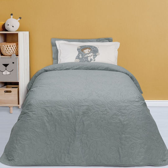 Das Home Παιδικό Κουβερλί Μονό Γκρι 160x240εκ.