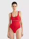 Red One Piece Swimsuit