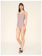 One-Piece Swimsuit with Open Back Colorful