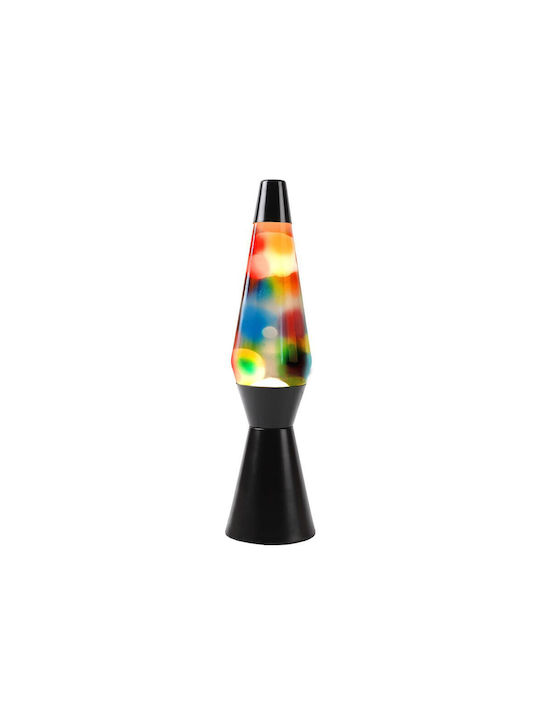 Total Gift Dekorative Lampe Lavalampe Schwarz