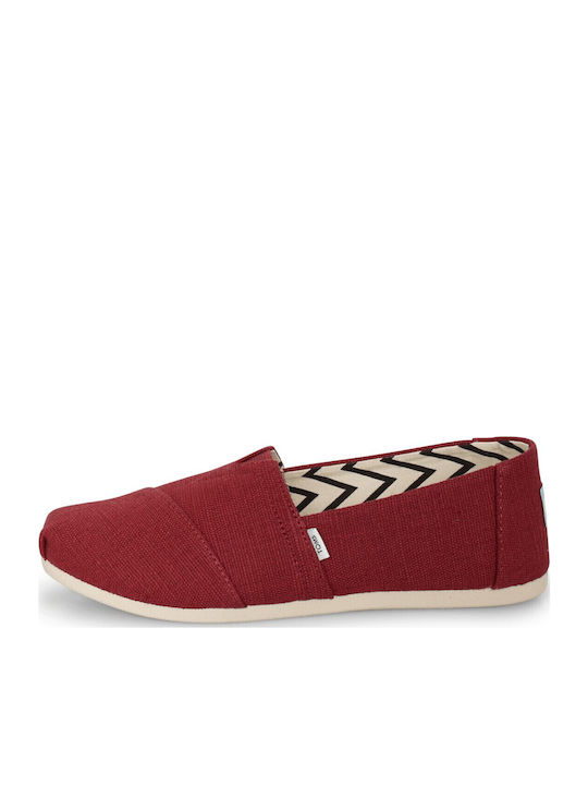 Women's Fabric Espadrilles Red