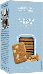 Verduijn's Μπισκότα Butter Thins με Κομματάκια Αμύγδαλο 85gr
