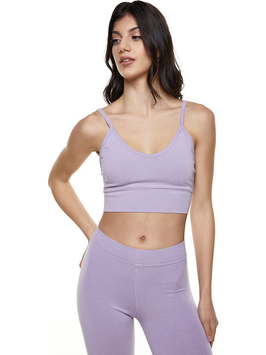 Bodymove Women's Sports Bra without Padding Lilac