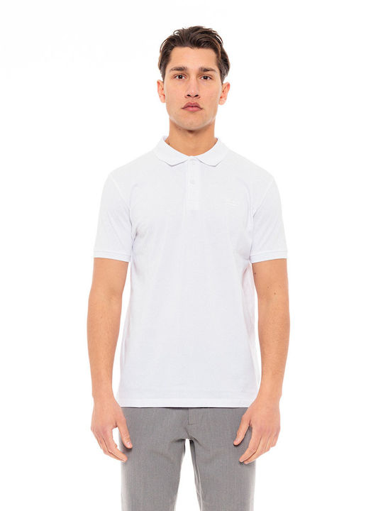 Biston Ανδρικό T-shirt Polo Λευκό