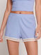 Sloggi Summer Cotton Women's Pyjama Shorts Blue Go Ribbed 10215264-00IB
