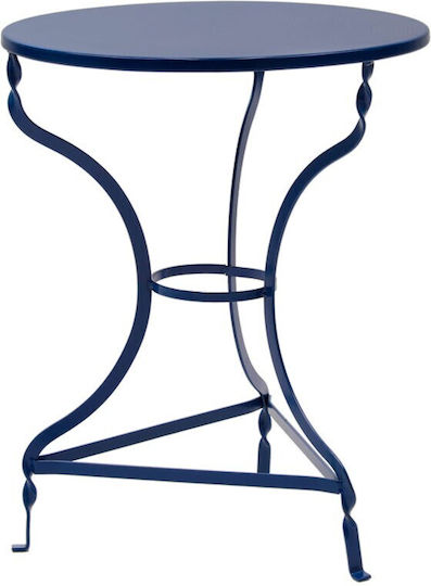 Tisch Café für kleine Außenbereiche Stabil Kimolos Blau 58x58x72cm