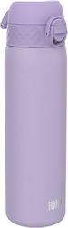 Ion8 Leak Proof Steel Water Bottle 500ml Lilac