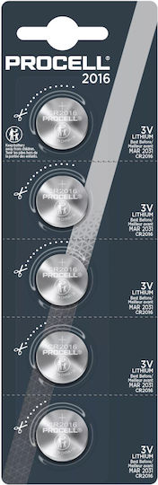 Duracell Procell Μπαταρίες Λιθίου CR2016 3V 5τμχ