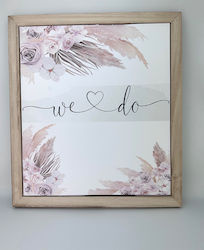 Riniotis ΤΡ49Α114 Wedding Drop Wishes Frame Brown