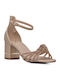 Anatomic Sandals with Strass Rose Gold