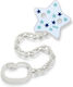 Nuk Chain Pacifier made of Plastic Asterisk Lig...