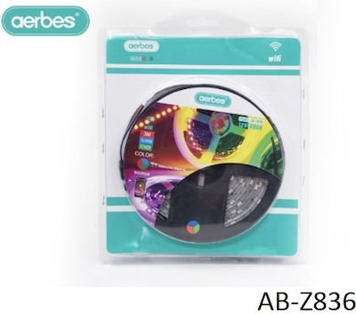 Aerbes AB-Z836 LED Streifen Versorgung 12V RGB Länge 5m mit Fernbedienung SMD5050